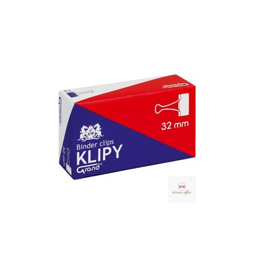 Klip 32mm 12szt (1.1/4cala) czarny GRAND 110-1094