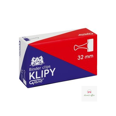Klip 32mm 12szt (1.1/4cala) czarny GRAND 110-1094