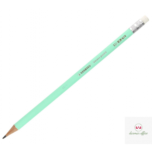 Ołówek Swano Pastel zielony HB STABILO 4908/02-HB