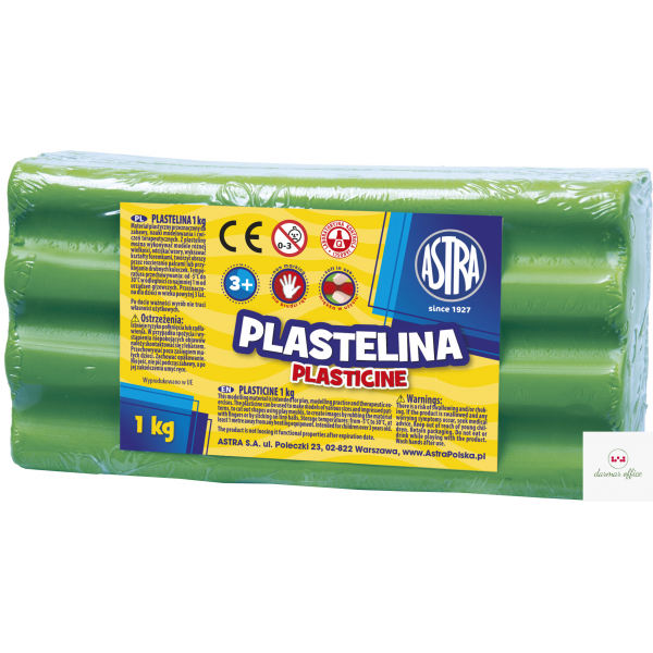 Plastelina Astra 1 kg zielona jasna, 303111016