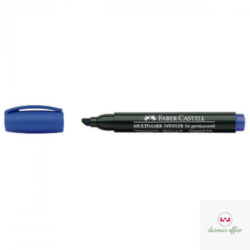 Marker permanentny ścięta końcówka FC157951 niebieski FABER CASTEL
