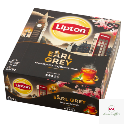 Herbata LIPTON EARL GREY 92 torebek czarna