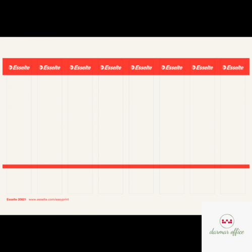 Etykiety do segregatorów 29x158mm(10x8) białe kartonowe ESSELTE 20821