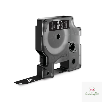 Zamiennik Taśma DYMO D1 12mmx7 m czarny nadruk/ białe tło S0720530 do drukarek etykiet