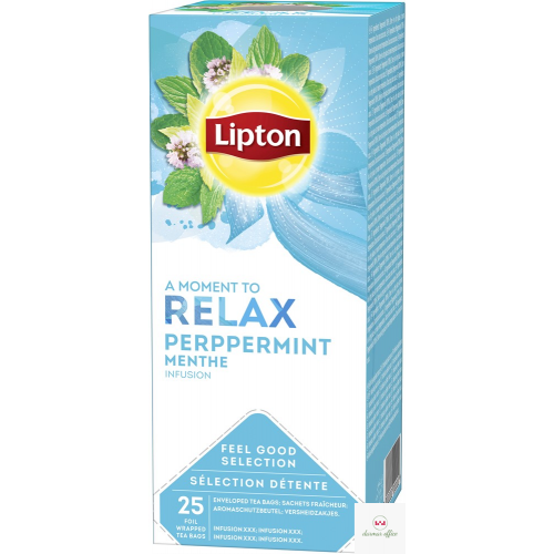 Herbata LIPTON PEPERMINT CLASSIC RELAX 25kopert foliowych, ziołowa