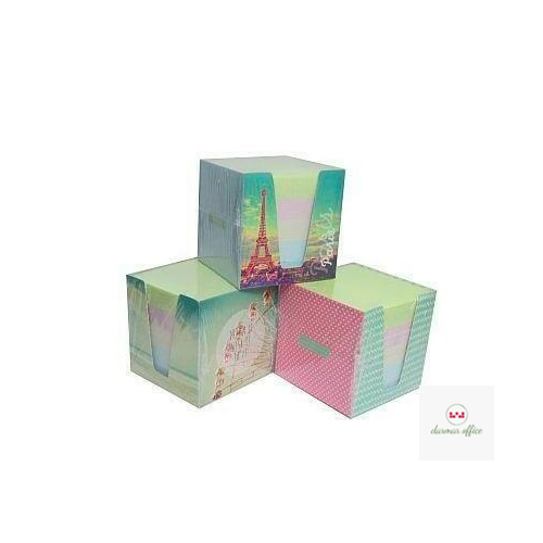 Bloczek kostka kolor 9x9x9 w kubiku INTERDRUK