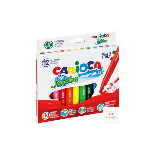 Pisaki CARIOCA Jumbo, 12 kolorów 160-1479