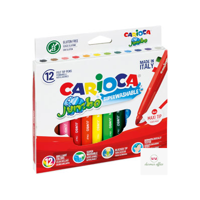 Pisaki CARIOCA Jumbo, 12 kolorów 160-1479