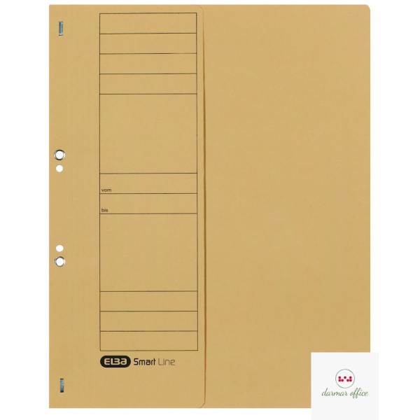 Skoroszyt kartonowy ELBA 1/2 A4, oczkowy, beżowy, 100551877