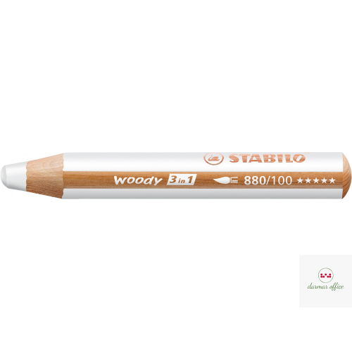 Kredka WOODY biała     880/100 STABILO