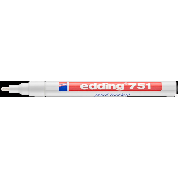 Marker lakierowy 1-2mm 751 biały EDDING końcowka okrągła