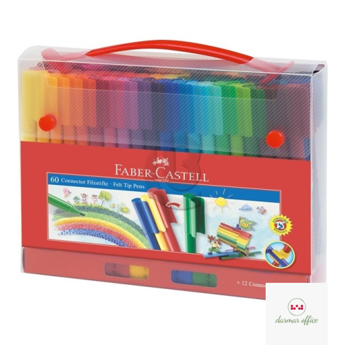 FLAMASTRY CONNECTOR 60 KOL. W WALIZCE FABER-CASTELL 155560 FC