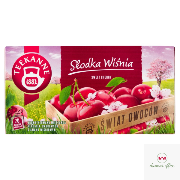Herbata TEEKANNE SWEET CHERRY słodka wiśnia 20t owocowa