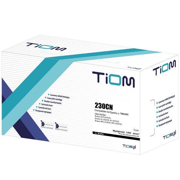 Toner Tiom do Brother 230CN | TN230C | 1400 str. | cyan