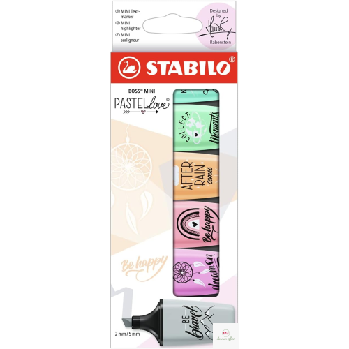 Zakreślacz Stabilo BOSS MINI PASTELLOVE 6szt. 07/06-27