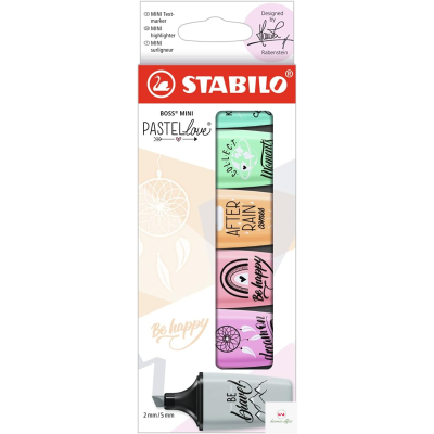 Zakreślacz Stabilo BOSS MINI PASTELLOVE 6szt. 07/06-27