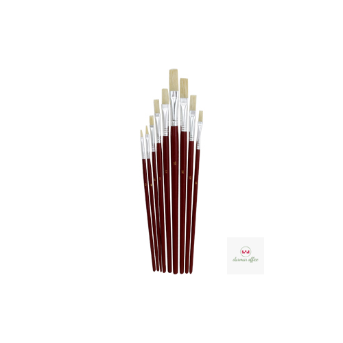 Pędzle 882B płaskie 9 szt., 9 szt. GRAND 170-1415