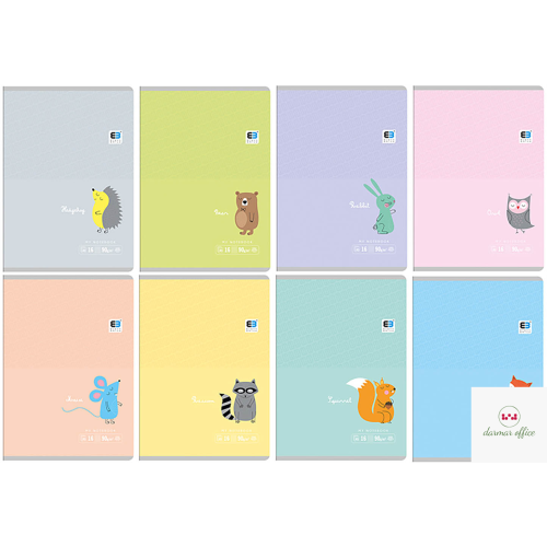 Zeszyt A5 16 3-lin.kolor B&B 90g INTERDRUK