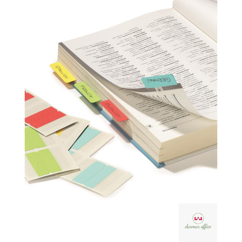 Zakładki samoprzylepne dwustronne indeksy (24)szer.40mm QUICK TAB 840600