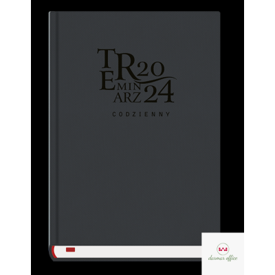 Terminarz Codzienny A5 2024 - czarny Michalczyk i Prokop T-255T-1V