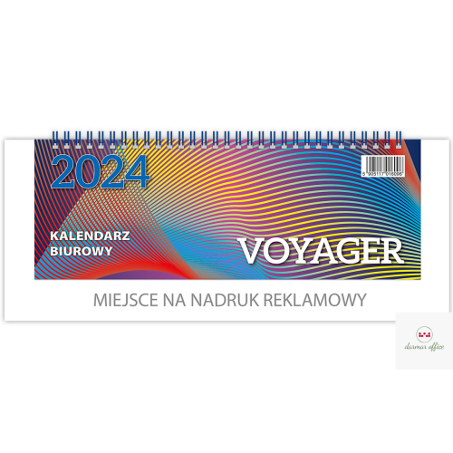 Kalendarz biurowy VOYAGER 2024 (H4b) -biały TELEGRAPH