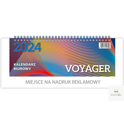 Kalendarz biurowy VOYAGER 2024 (H4b) -biały TELEGRAPH