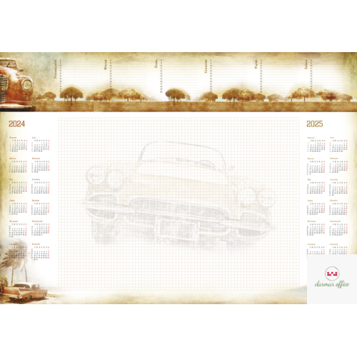 Terminarz -Planer A2 z listwą 2024 Auto Michalczyk i Prokop T-1-A2-6