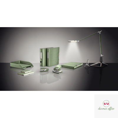 Dziurkacz duży metalowy Leitz Style, seledynowy, 10 lat gwarancji, 30 kartek 50060053