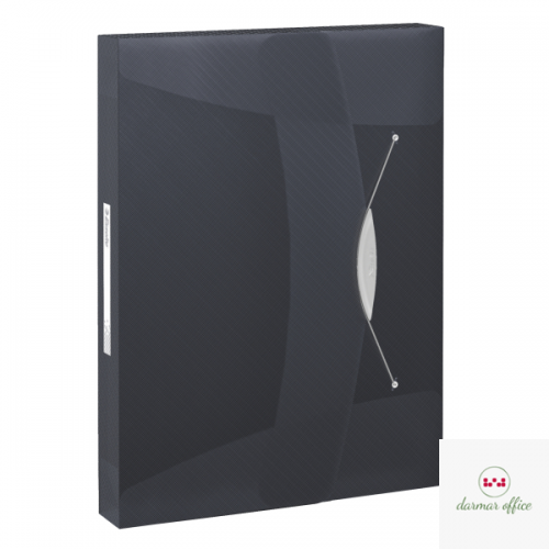 Teczka z gumką ESSELTE VIVIDA 40mm czarna 624049