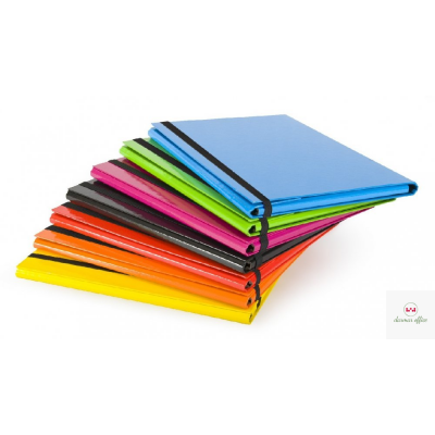 Teczka skrzydłowa z gumką CARIBIC 2cm niebieska VAUPE, 342/03