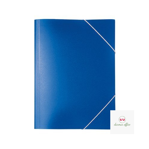 Teczka PP z gumką szeroka TG-02 BIURFOL niebieska