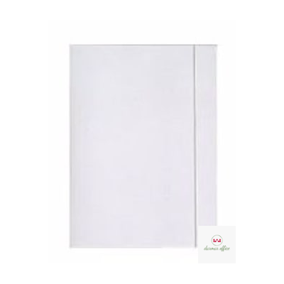 Teczka z gumką A3 biała INTERDRUK