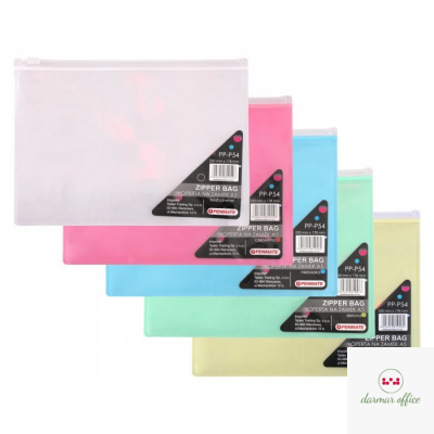 Koperta na zamek z PP A5 zielona PENMATE TT6698