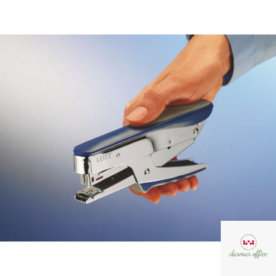 Zszywacz nożycowy metaliczny niebieski (No 10) 15 kartek 55450033