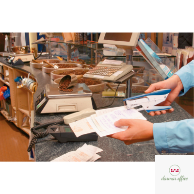 Zszywacz nożycowy metaliczny niebieski (No 10) 15 kartek 55450033