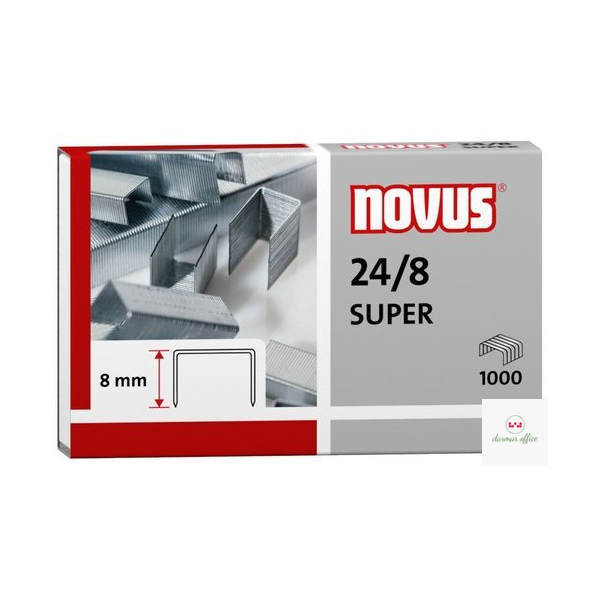 Zszywki NOVUS 24/8 S 1000szt. 040-0038