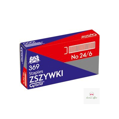 Zszywki 24/6 GRAND 369 10 paczek x 1000sztuk 110-1388