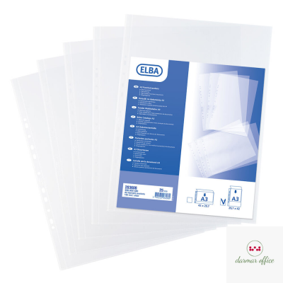 Koszulki groszkowe OXFORD A3 120mic pionowe (25szt) 400005480