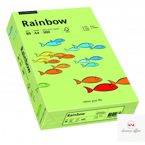 Papier xero kolorowy RAINBOW jasnozielony R74 88042607
