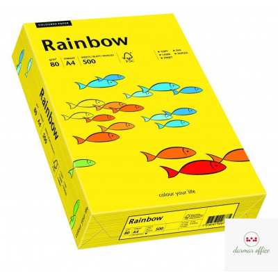 Papier xero kolorowy RAINBOW ciemnożółty R18 88042387