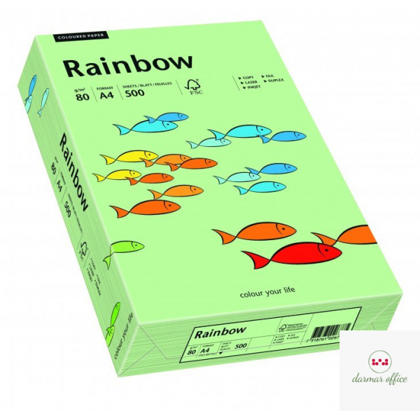 Papier xero kolorowy RAINBOW przygaszona zieleń R75 88042629