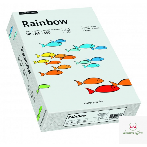 Papier xero kolorowy RAINBOW jasnoszary R93 88042783
