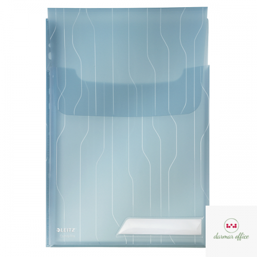 Folder Leitz Combifile, poszerzany, niebieski, folia 3 szt., 200 mic., 47270035