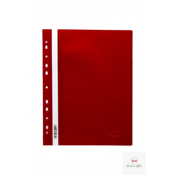 Skoroszyt zawieszany PP DOTTS (20) czerwony wzmocniony polipropyle