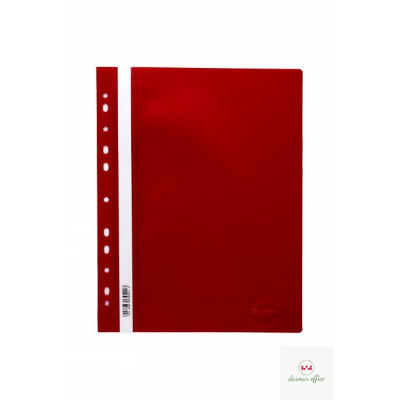 Skoroszyt zawieszany PP DOTTS (20) czerwony wzmocniony polipropyle