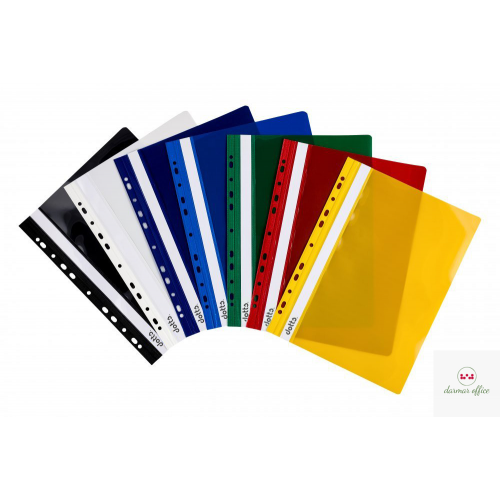 Skoroszyt DOTTS A4 twardy zawieszany niebieski (10szt)