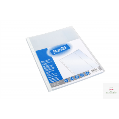 Koszulki groszkowe z klapką A4 110 mic. (10szt) BANTEX 100550132