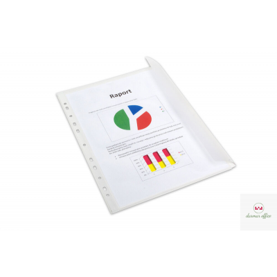 Koszulki groszkowe z klapką A4 110 mic. (10szt) BANTEX 100550132