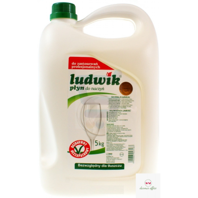 LUDWIK Płyn do naczyń 5L hipoalergiczny bezbarwny bezzapachowy