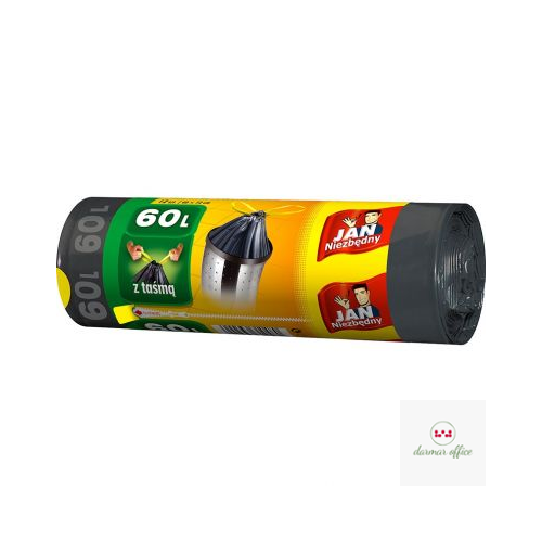 JAN NIEZBĘDNY Worki HD Classic taśma 60l 12szt.10480